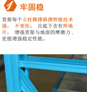 中A型貨架特點1